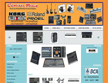 Tablet Screenshot of centralmusik.com